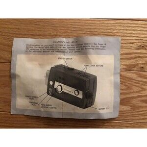 Vintage‎ Bell Howell Filmosound 8 Autoload Hand held Camera Made in USA & Japan